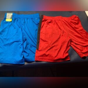 tek gear Blue and Red Boys Athletic Shorts